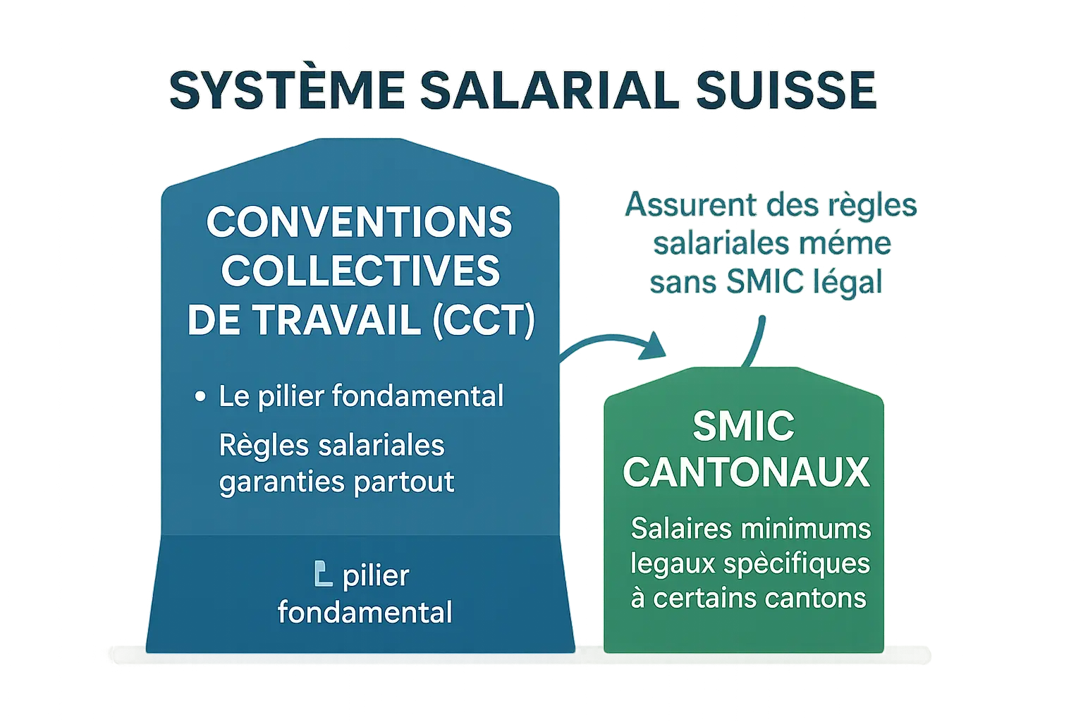 Carte des salaires minimums cantonaux en Suisse