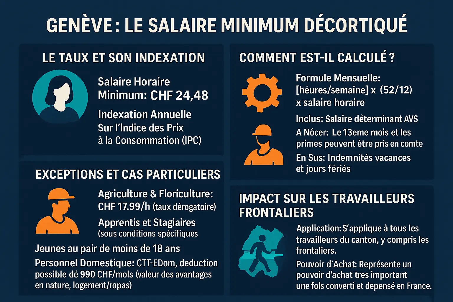Salaire minimum à Genève 2025