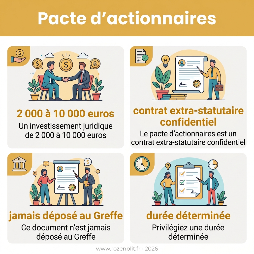 Infographie — pacte d'actionnaires