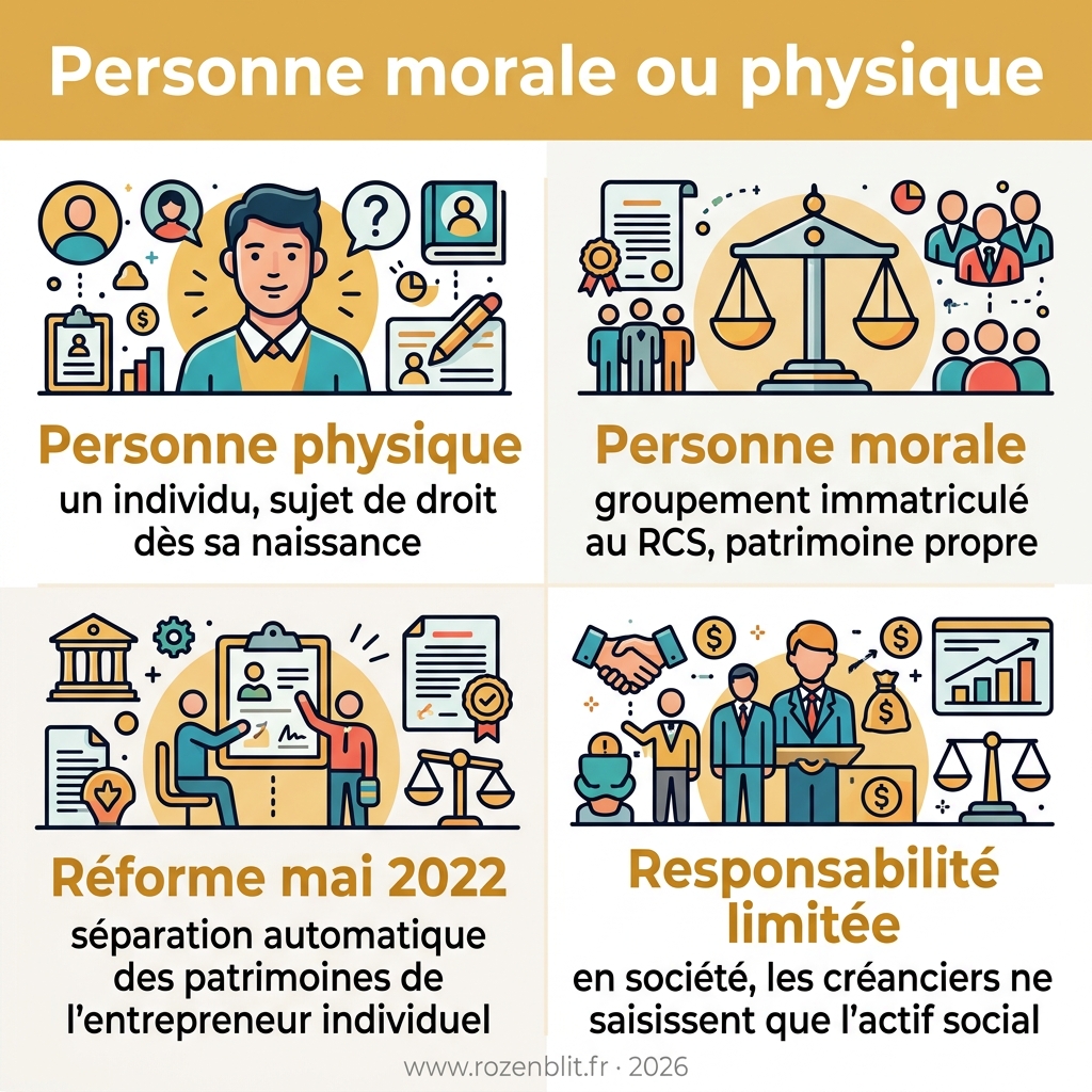 Infographie — personne morale ou physique