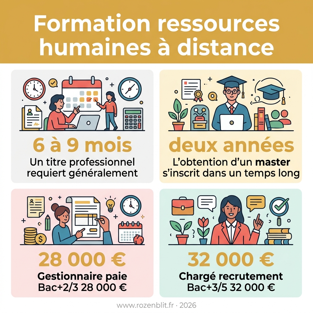 Infographie — formation ressources humaines à distance